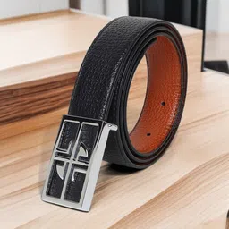LOOPA Men Textured Reversible Formal Belt-picture-19