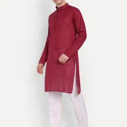 4u Fashion Men Striped Handloom Kurta-49