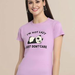 Mast & Harbour Women Pack of 2 Typography Printed Round Neck Cotton T-shirts-image-40