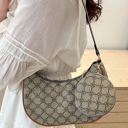 LULU & SKY Textured PU Structured Hobo Bag-5