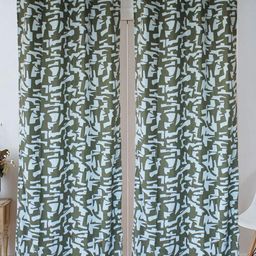 Dekor World Multicoloured Set of 2 Long Door Curtain-image-94