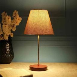 btr crafts Ravenna Khadi Fabric Shade Night Lamp With Aluminium Base-picture-33