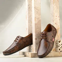 K Footlance Men Textured Casual Derbys-45
