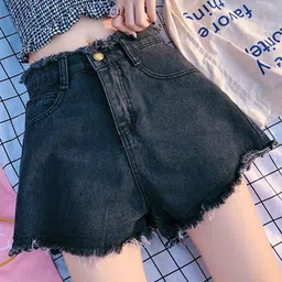 StyleCast Women Denim Loose Fit Shorts-image-37