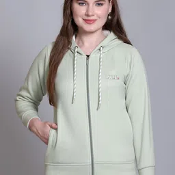 CUPID Women Fleece Lightweight Outdoor Open Front Jacket-57