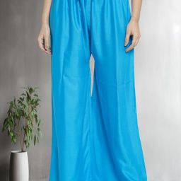 Jinfo Women Flared Knitted Ethnic Palazzos-image-95