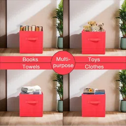 Kuber Industries Red 3 Piece Durable Multi-Utility Organisers image 5
