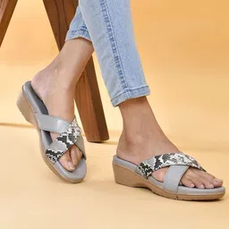 Padvesh Printed Leather Wedge Sandals-picture-43