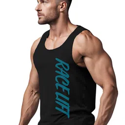 3Colors Printed Scoop Neck Gym Vests VEST-NCUT-RACELIFT-BLK_M-image-42