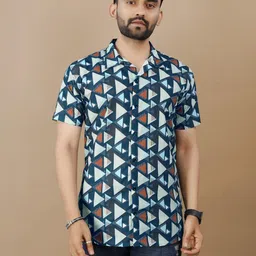 VS MALL Self Design Regular Fit Shirt-image-92