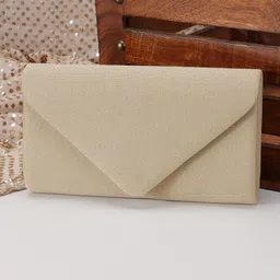 SAZARA Embellished Foldover Clutch-12