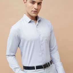 CODE by Lifestyle Men Slim Fit Vertical Striped Spread Collar Cotton Formal Shirt-image-65