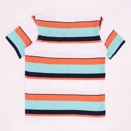 Pantaloons Junior Boys Striped Round Neck Cotton T-shirt-picture-23