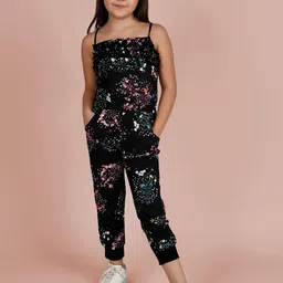 Naughty Ninos Girls Printed Basic Jumpsuit with Ruffles-image-95