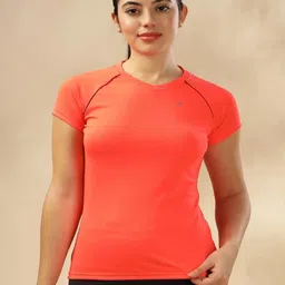 THIRD ELEMENT Women V-Neck Pockets T-shirt-image-36