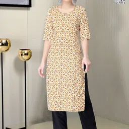 Moda Rapido Women Ethnic Motifs Printed Regular Kurta with Trousers-image-48