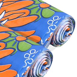 Aura Blue & Green 2 Pieces Printed Shelf Liner Organisers-6