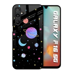 QRIOH Unisex Samsung Galaxy F16 5G Quirky Planet Play Shockproof Glass Back Case-picture-44