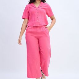 Nun Women Mid-Rise Pure Cotton Relaxed Fit Trousers-image-90