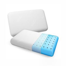FRIDO Ultimate White 2 Pieces Memory Foam Filled Faux Velvet Breathable Sleep Pillow-6