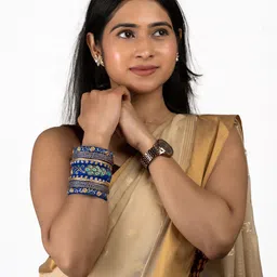Taasha Craft Set Of 7 Cotton Threads Handcrafted Bangle image 5