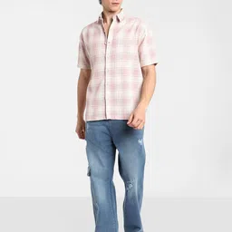 Campus Sutra Men Comfort Tartan Checks Opaque Checked Casual Shirt-picture-28