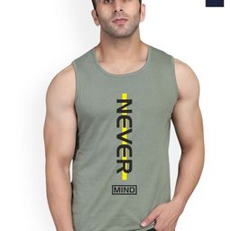 SLOWLORIS Men Pack Of 2 Printed Bio-Wash Combed Cotton Gym Vests-picture-18