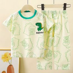StyleCast x Revolte Boys Printed Short Sleeves Pure Cotton T-shirt With Trousers-image-9