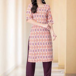 7Threads Women Printed Regular Kurta with Trousers-picture-46