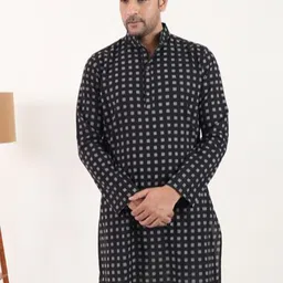 Style Matters Men Geometric Printed Block Print Kurta-23