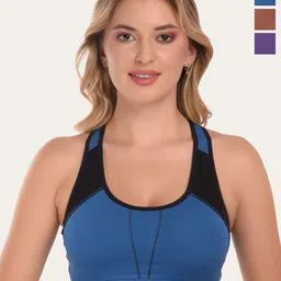 DressBerry Bra Full Coverage Lightly Padded Pack of 3 Sports Bra-picture-16