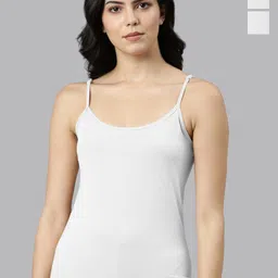 Rupa Jon Pack Of 3 Round Neck Pure Cotton Camisole-image-44