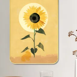 Myntra Elegant Homes Yellow & Green Floral and Botanical Wooden Painting Wall Art-image-10