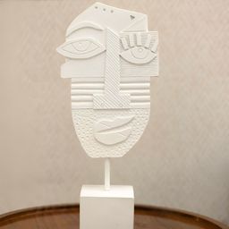 curiocasa Off White Face Curio Showpiece-image-76