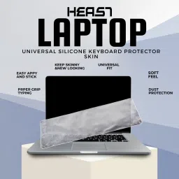 HEAST Universal Silicone Keyboard Protector|Dust Protector for 15.6-inch Laptop Keyboard Keyboard Skin image 2