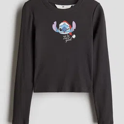 H&M Girls Print-Motif Jersey Top-5