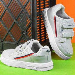 AEROKICK Kids Grey Velcro Fastening Casual Shoes-image-18