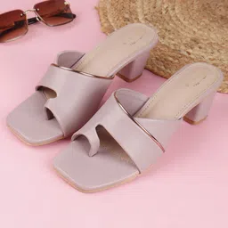 Denill Women Textured Block Heels Mules-51