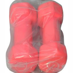 HackerX Set Of 2 Rubber Fixed Weight Dumbbell 6 Kg image 3