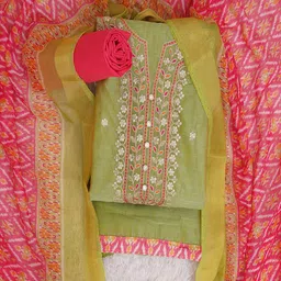 Riti Floral Embroidered Sequinned Unstitched Dress Material-image-47