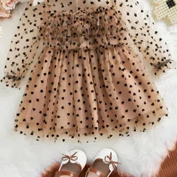 Girl Heart Print Fit & Flared Dress-picture-27