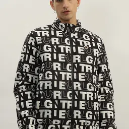 True Religion Men Bomber with Patchwork Jacket-picture-14