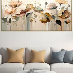 DEKORSTATION Beige & Grey Printed Canvas Wall Paintings-18