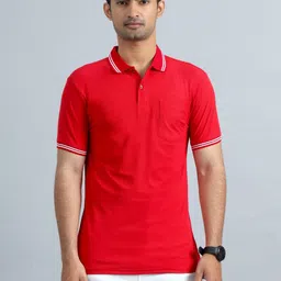 ECOLINE Clothing Men Antimicrobial Solid Polo Collar T-shirt-image-14