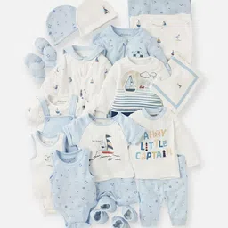 Giggles by Babyshop Infant Boys Graphic Printed Cotton Button Closure Romper-image-13