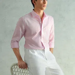 Arrow Men Cotton Linen Slim Fit Shirt-picture-30