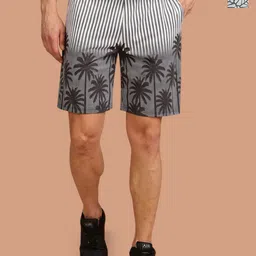 BULLMER Men Pack of 2 Conversational Printed Cotton Regular Shorts-9