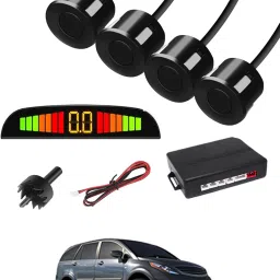 Black 4 Parking Reverse Safety Sensor For Vehicles-22 Universal Reverse Black Parking Sensor With Buzzer And LED Display-22 Parking Sensor-image-11