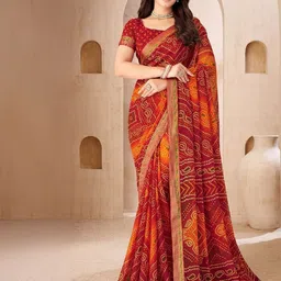 THE FASHION ATTIRE Bandhani Printed Saree-picture-6