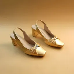 Ozuri Party Block Pumps with Bows-5